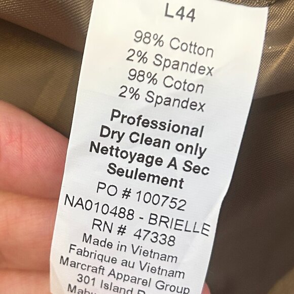 Nautica Brown Corduroy Blazer 44L NWT Lightweight Sport Coat Quiet Luxury - Picture 7 of 7